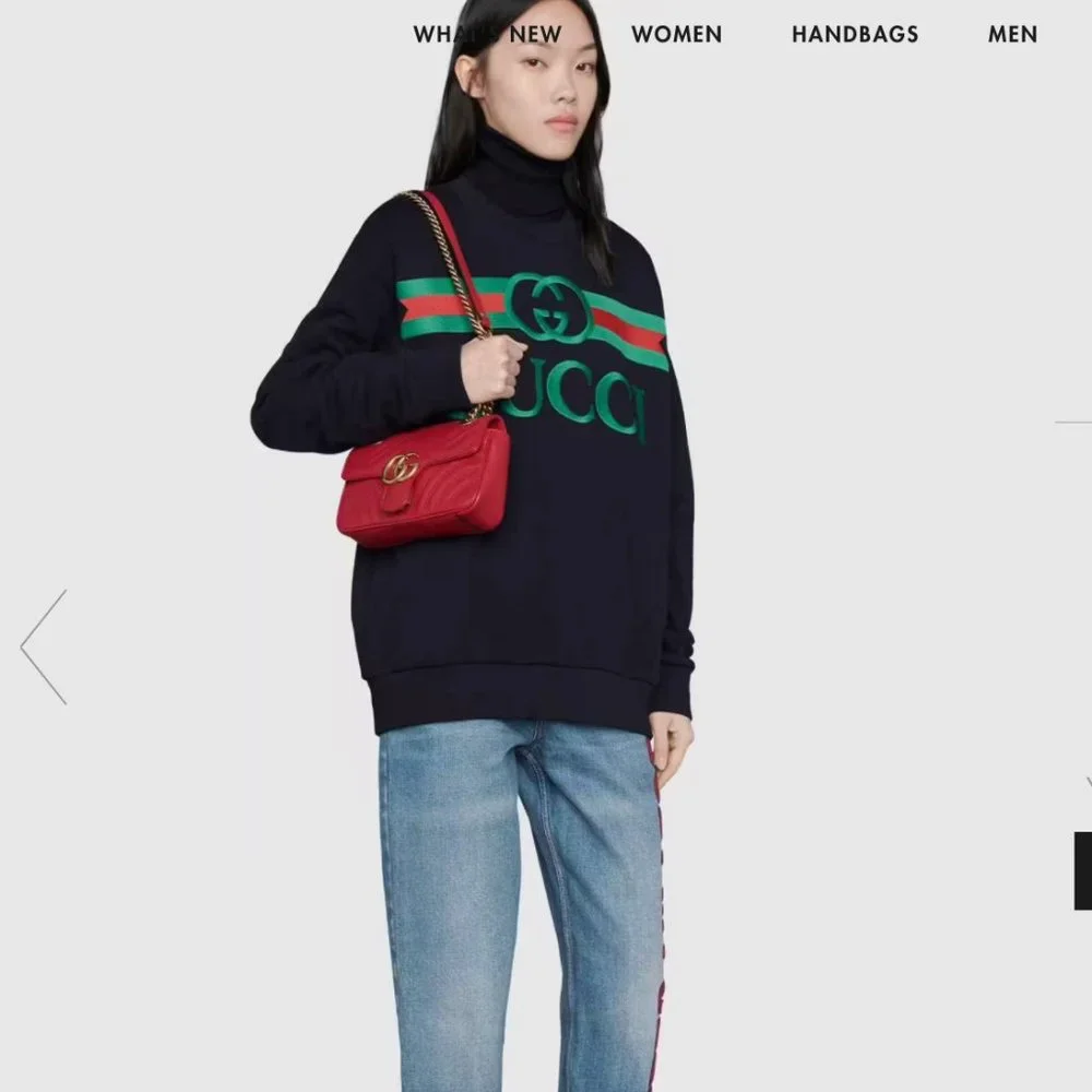 GUCCI Mini GG Marmont Matelassé Shoulder Bag 